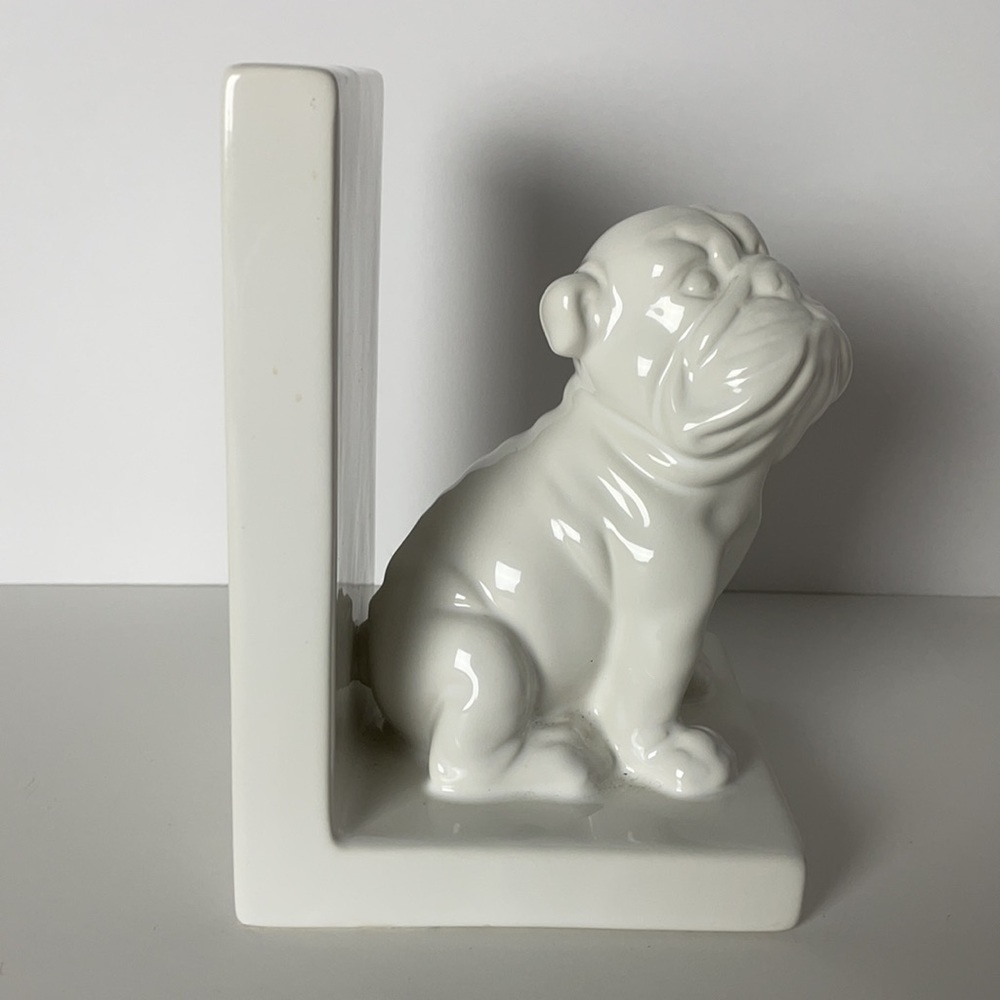 Ceramic BullDog Bookend - Picture 4 of 11